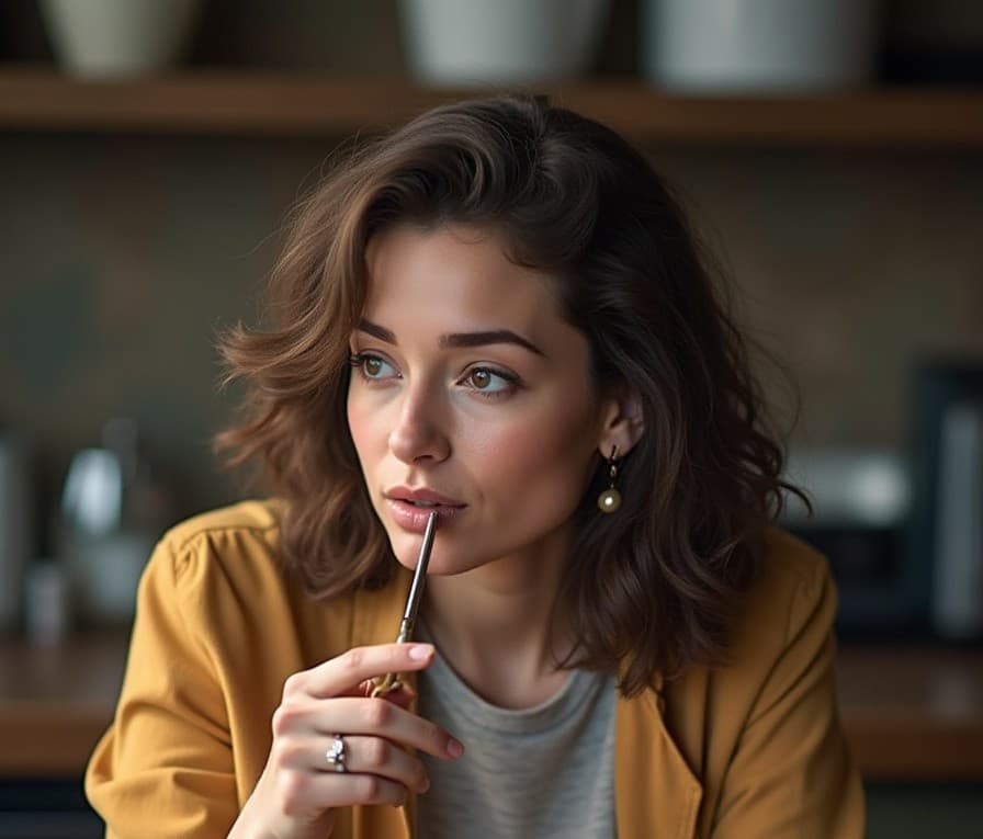 Woman on a business call